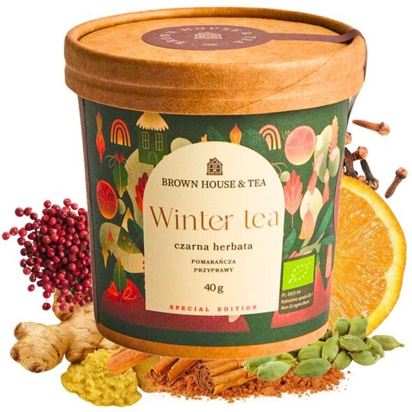 Brown House & Tea - Winter tea - Χειμωνιάτικο τσάι - Herbata sypana 50g