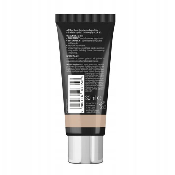 AA_Blur Sheer βάση μακιγιάζ για το πρόσωπο 01 Fair-Light 30ml