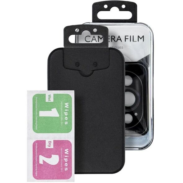 Προστατευτικό κάμερας PROTECTOR 9H + εφαρμογέας για IPAD PRO 11/13 2024 μαύρο