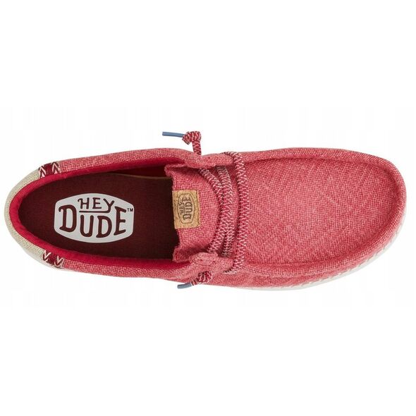 Hey Dude Wally Jute 43085-79B Czerwone 44