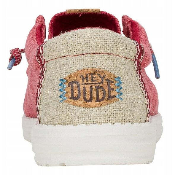 Hey Dude Wally Jute 43085-79B Czerwone 44