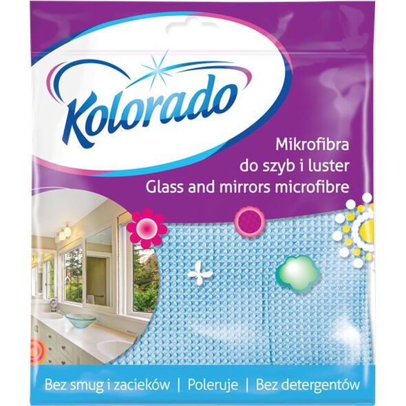 Kolorado Ścierka z mikrofibry do Szyb, Łazienek i Luster 1szt.