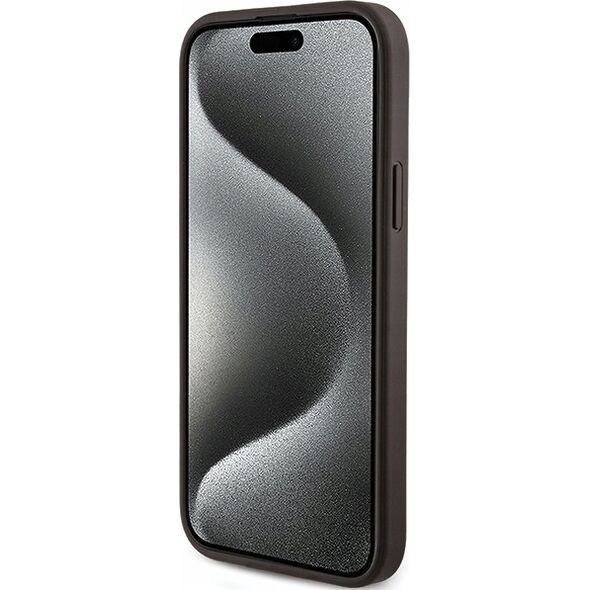 Guess Oryginalne Etui GUESS Hardcase GUHMP14SG4GFRW do iPhone 14 (Kompatybilny z Magsafe / 4G Ring classic logo / brązowy)