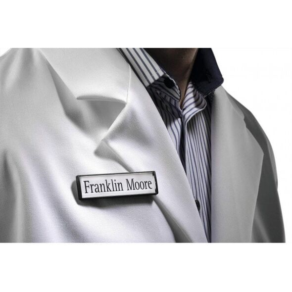 Durable DURABLE Namensschild Clip-Card Magnet 17x67mm 25er Pck schw