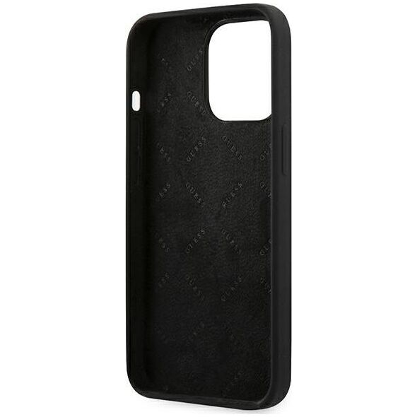 Guess Guess GUHCP13XLS4GGBK iPhone 13 Pro Max 6,7" czarny/black hard case Silicone 4G Logo