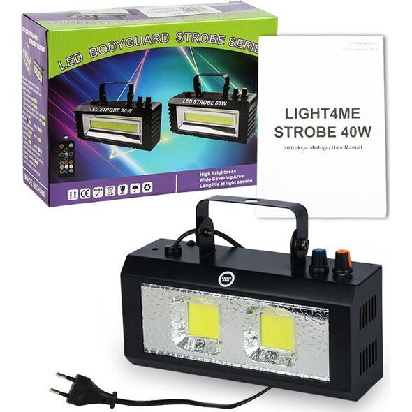 LIGHT4ME LIGHT4ME STROBE 40W stroboskop imprezowy dyskotekowy białe światło efekt świetlny LED