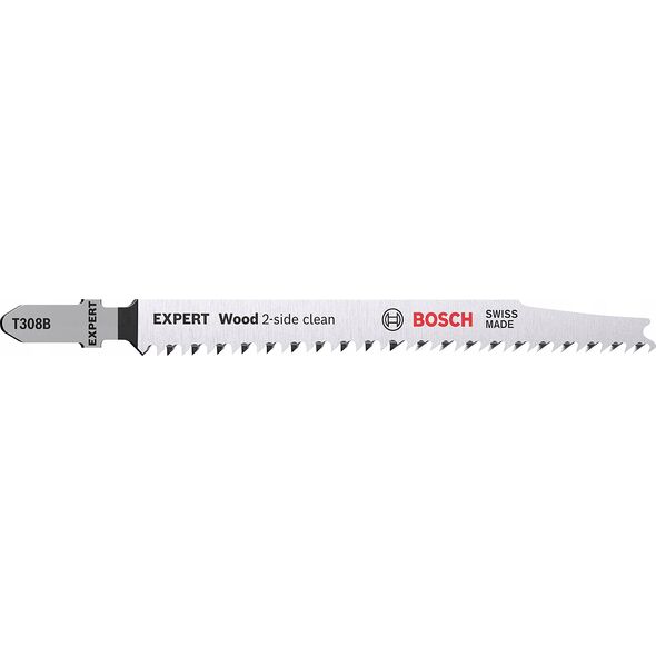 bosch powertools Bosch Expert jigsaw blade T 308 B 'Wood 2-side clean' (25 pieces)