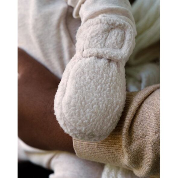 Νέο! Lodger Mittens Teddy βρεφικά γάντια Birch 0-12m MTT 599_0-12