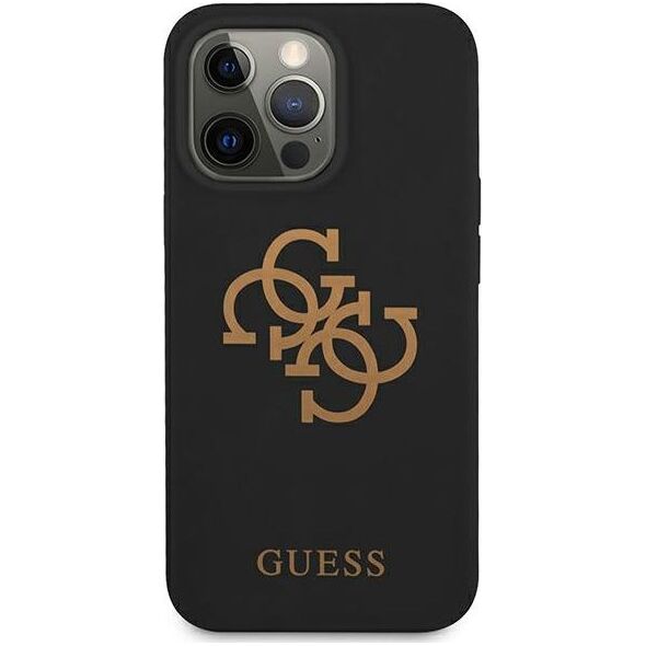Guess Guess GUHCP13XLS4GGBK iPhone 13 Pro Max 6,7" czarny/black hard case Silicone 4G Logo