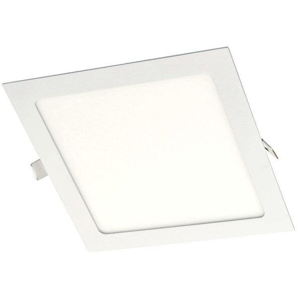 Ενσωματωμένο γυάλινο φωτιστικό LED VESTALIGHT, 3000 K, 18 W, 1347 lm, IP40, 20 x 20 cm