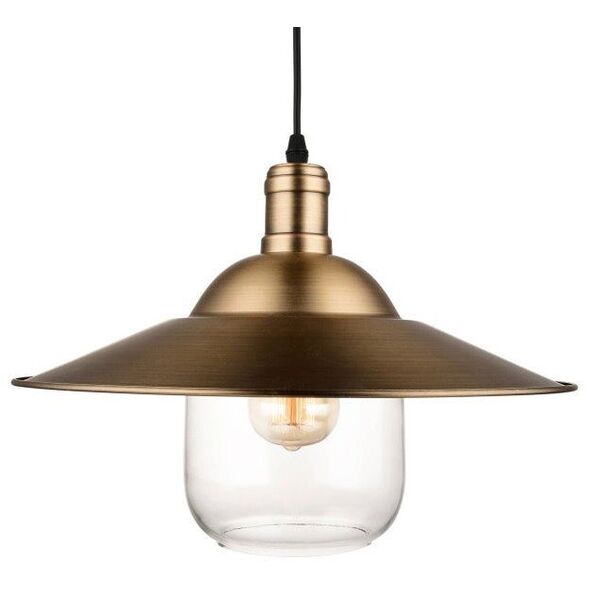 Φωτιστικό κρεμαστό G. LUX, 1 X E27, D30, GT-430/1S, χρώμα ορείχαλκος.
