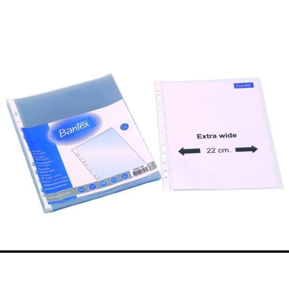 Θήκες Bantex Maxi, A4 + (22x30cm), 100 μικρά, ματ (50) 0809-203