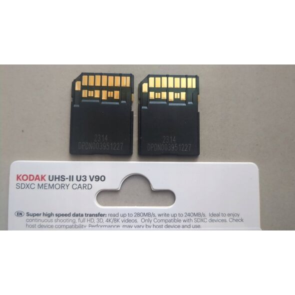 Kodak SD 64GB UHS-II U3 V90 Ultra Pro