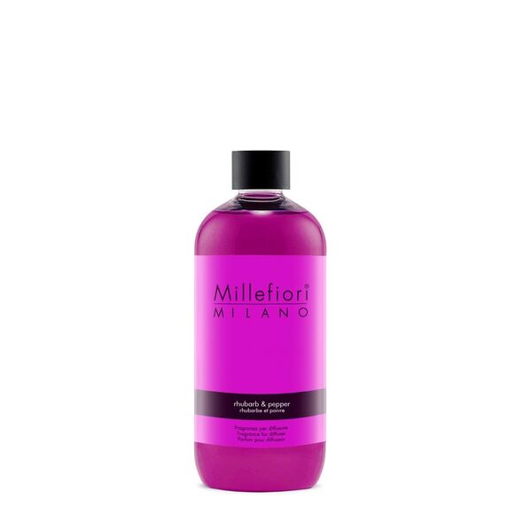 Επαναπλήρωση αρωματικού χώρου Millefiori Milano Rhubarb&Pepper, 500 ml