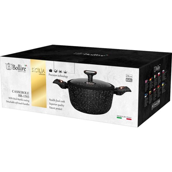 Bollire puodas su dangčiu Sicilia, 24 cm