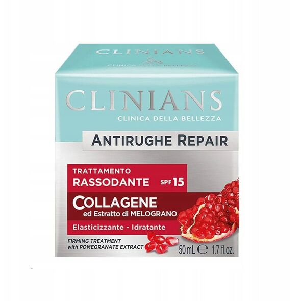 Ημερήσια κρέμα κατά των ρυτίδων Clinians SPF15, 50 ml