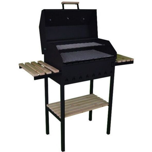 ABAS GRILL WITH LID AND SHELVES