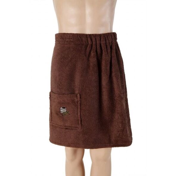 EMBROIDERED SAUNA APRON (75X150 CM BR