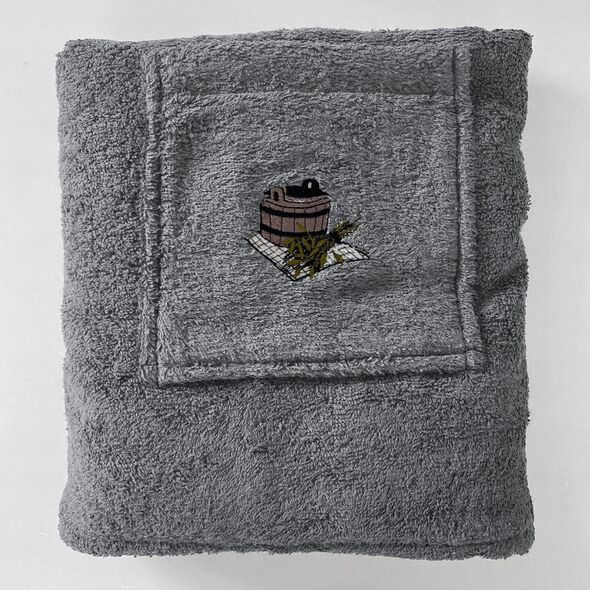 SAUNA APRON GRAY 55X150