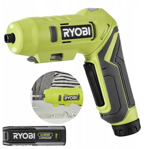 Cordless screwdriver RYOBI RSDP4-120G, 4.0 V, 2.0 Ah Li-ion, 5 Nm