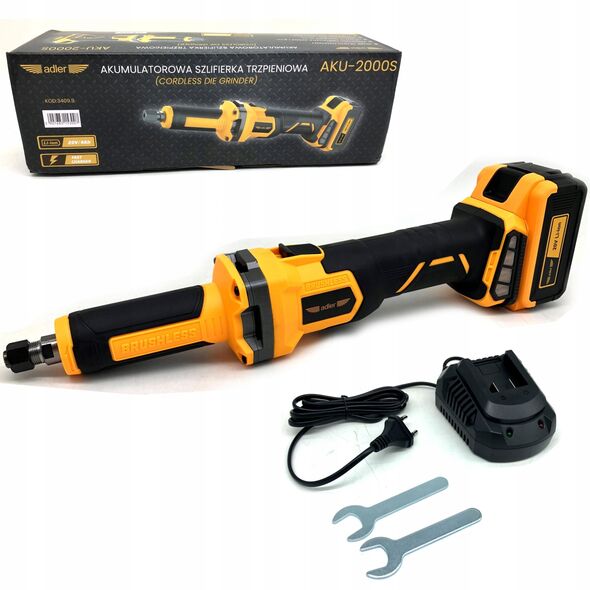 ADLER STRAIGHT SHANK GRINDER 20V-4Ah AKU-2000S.....