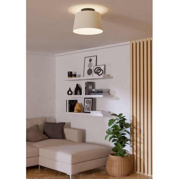 Ceiling lamp EGLO FEBRES, 1xE27, 60W, black/white, O35cm, h25cm