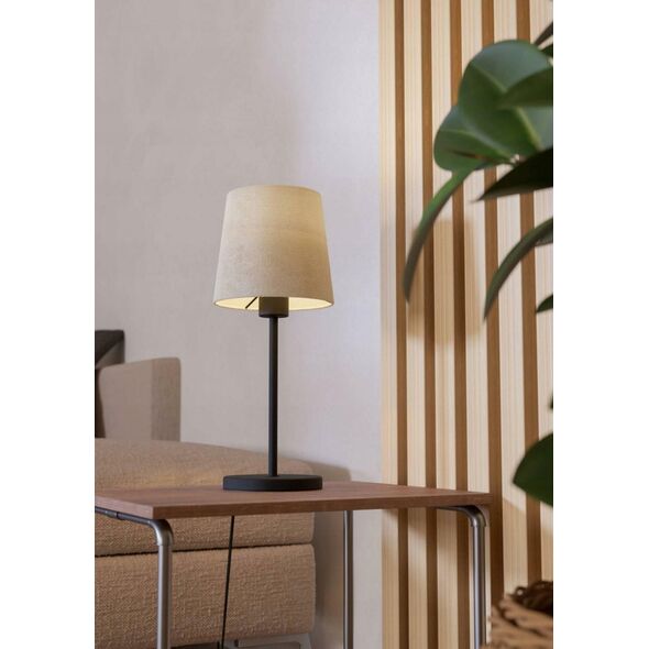 Table lamp EGLO FEBRES, 1xE27, 60W, black/white, O18cm, h44cm