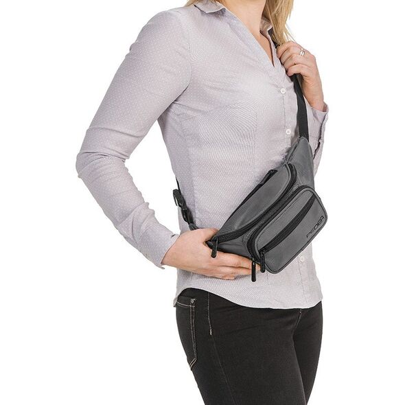 PEDEA Gürteltasche "TREND" Gr. M, grau