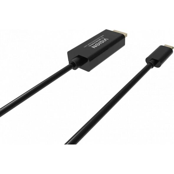 8K bei 60 Hz - USB-C 3.1 (m) zu DP 1.4 (m) - Aussendurchmesser 4,5 mm - 32 AWG - 2 m - schwarz