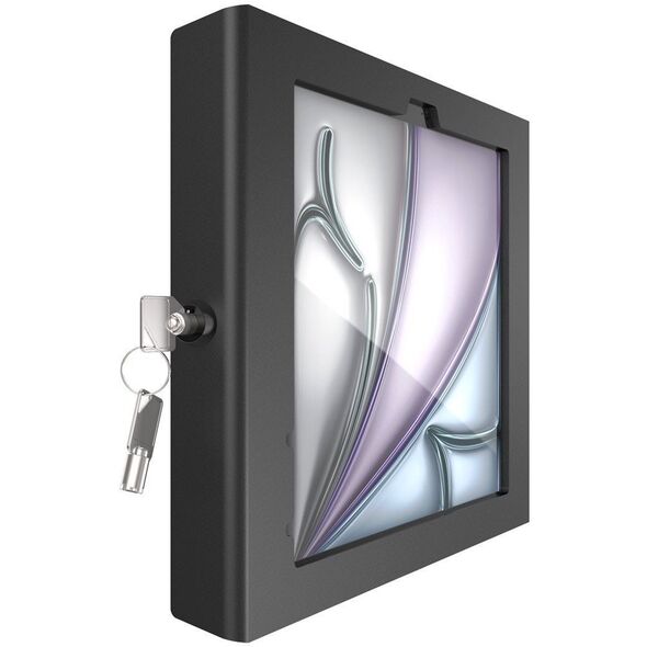 Compulocks iPad Air M2 & M3 11", Apex Enclosure Portable Floor Stand - Black - Gehause - tragbar - fur Tablett - verriegelbar - hochwertiges Aluminium, Metallrahmen - Schwarz - Bildschirmgrosse: 27.9 cm (11") - Montageschnittstelle: 100 x 100 mm - Bod