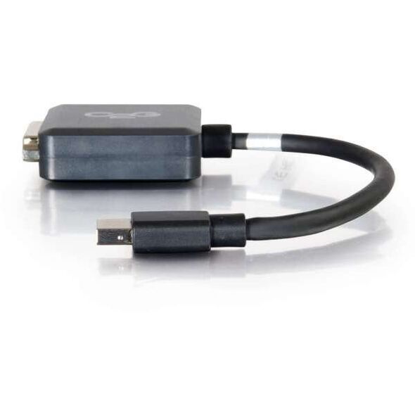 C2G 20cm Mini DisplayPort to DVI Adapter - Thunderbolt to Single Link DVI-D Converter M/F - Black - DisplayPort-Kabel - Mini DisplayPort (M) zu DVI-D (W) - 20 cm - Schwarz