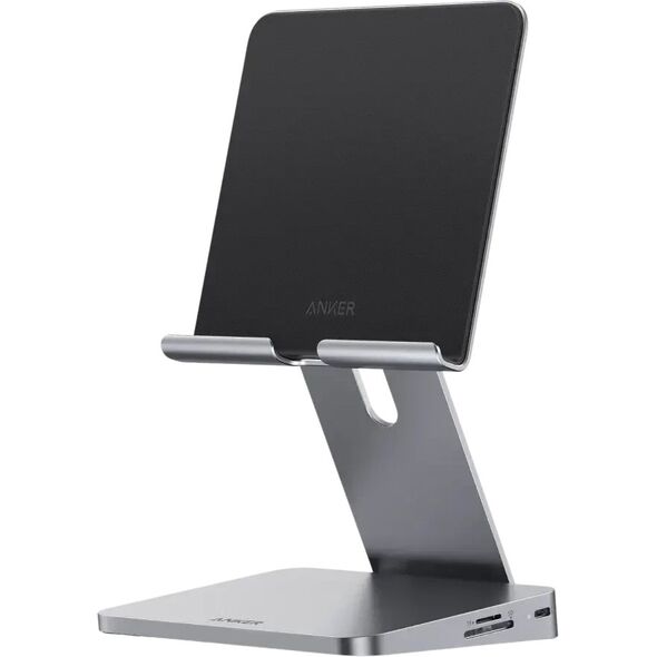 Anker 551 USB-C Hub (8-in-1, iPad/Tablet Stand ) - Gray