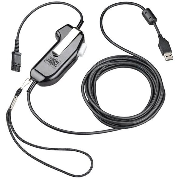 Poly SHS 2626-14 - PTT-Aufsatz (Push-to-Talk) fur Headset - USB, Secure Voice, monaural, seriell, Momentary - TAA-konform - Replaces Poly SKU 92626-14