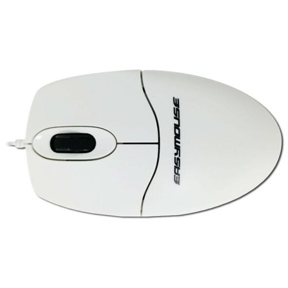 GETT GCQ EasyMouse Kunststoff-Maus mit Scrollrad IP68 wasserdicht desinfizierbar optisch USB Farbe weiss
