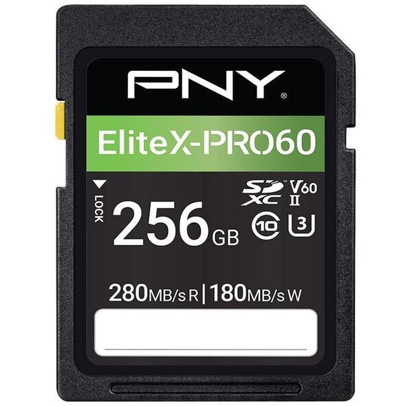 PNY SD EliteX-PRO 60 UHS-II 256GB Flash Memory Card