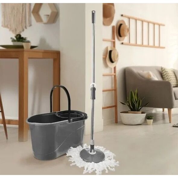 Mop obrotowy z wiadrem 19 l GREY