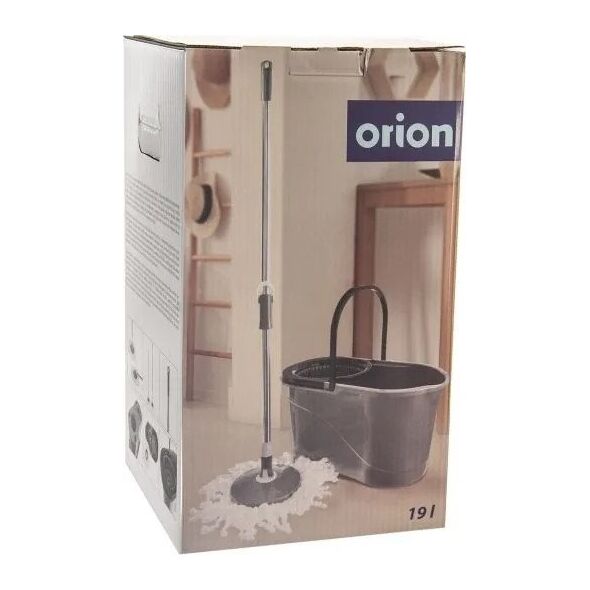 Mop obrotowy z wiadrem 19 l GREY