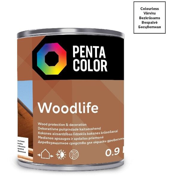 CLEAR WOOD IMPREGNATOR WOODLIFE 0,9 L