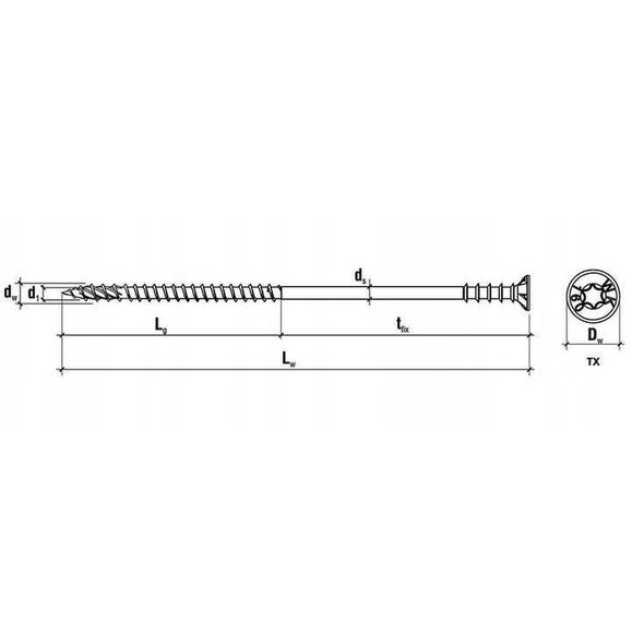 WOOD SCREWS REG TORXWKSS 6.0X70 20PCS