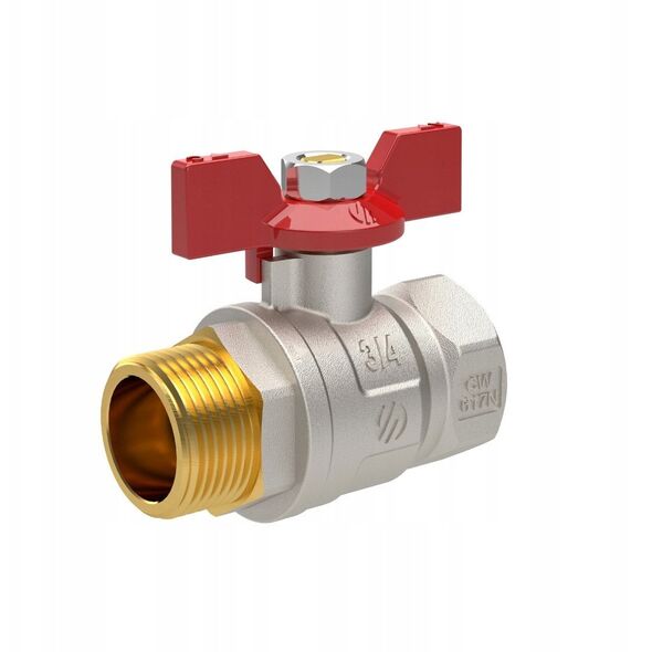 BALL VALVE BUTERFLY HAND 3/4MF