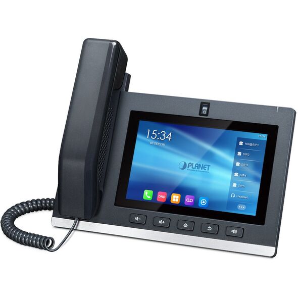 PLANET High Definition 7" Touch, IP conference phone, Buttons, Touch, Black, Android, Buttons, 0 - 45 °C