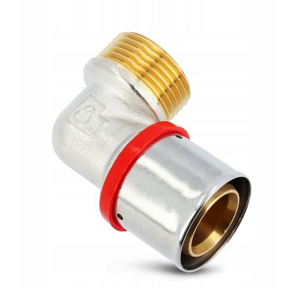 Diamond kolano zaprasowywane KOL-CH PEX-AL-PEX z mosiądzu 1"x32 FZZ-004.1X32.KOL-C