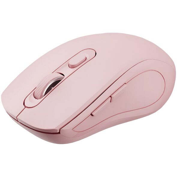C-TECH ποντίκι Dual mode WLM-12PK, ασύρματο, 1600DPI, 6 κουμπιά, ροζ, USB nano receiver