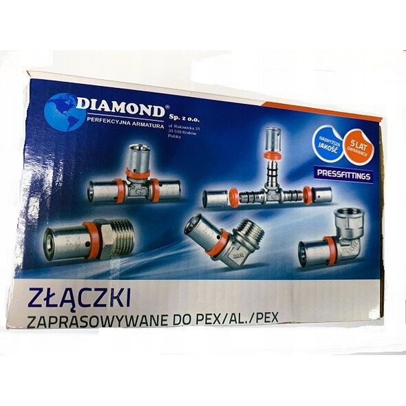 Diamond kurek kulowy c.o. spustowy, ze złączką do węża LUX 1/2", chrom ART.809-1/2.CH