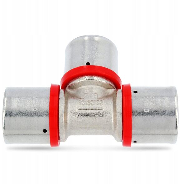 Diamond trójnik zaprasowywany potrójny PEX-AL-PEX z mosiądzu 32x32x32 FZZ-009.32X32X32.T-3