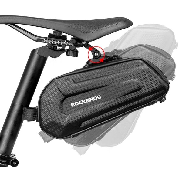 Torba rowerowa mocowana pod siodełko na zaczep szybkozłączke 1.8l - czarna Torba rowerowa mocowana pod siodełko na zaczep szybkozłączke 1.8l - czarna