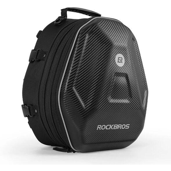 Torba motocyklowa plecak na kask mocowana na bak lub siedzeniu 35l - czarna Torba motocyklowa plecak na kask mocowana na bak lub siedzeniu 35l - czarna