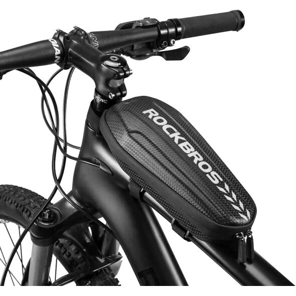 Torba rowerowa mocowana na kierownicę lub ramę 3l B62-1 - czarna Torba rowerowa mocowana na kierownicę lub ramę 3l B62-1 - czarna