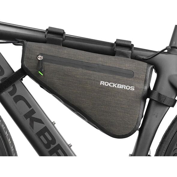 Torba rowerowa mocowane na ramę 5l AS-017 - ciemnozielona Torba rowerowa mocowane na ramę 5l AS-017 - ciemnozielona