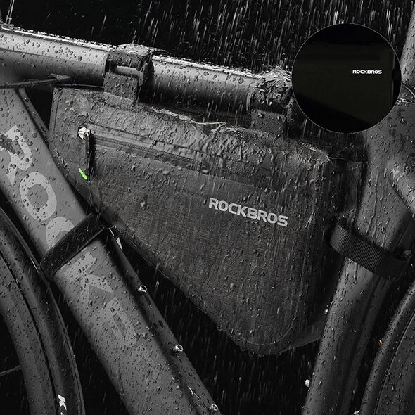 Torba rowerowa mocowane na ramę 5l AS-017 - ciemnozielona Torba rowerowa mocowane na ramę 5l AS-017 - ciemnozielona